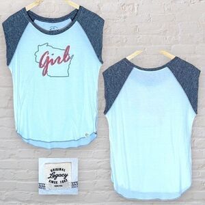Wisconsin girl sleeveless shirt, size x-Large. new without tags